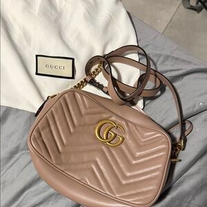 Gucci Women's Blush Leather Crossbody Bag